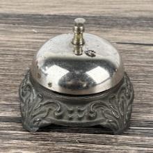 Antique Cast Iron Hotel Reception Desk Bell