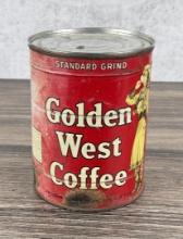 Golden West Coffee Tin Can