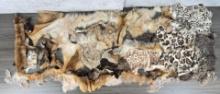 Collection of Assorted Fur Pelts for Crafts