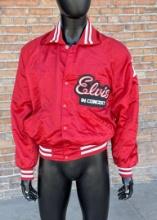 Vintage Elvis in Concert Satin Bomber Jacket