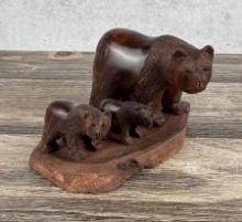 Mexican Ironwood Momma Bear Carving