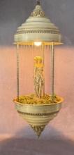 Mid Century Mineral Oil Goddess Rain Drip Lamp
