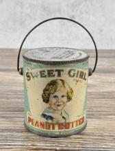 1lb Sweet Girl Peanut Butter Tin Pail