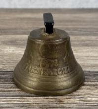 Antique Swiss Bronze Cow Bell 1878
