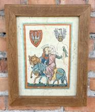 Codex Manesse Illuminated Page Print
