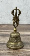 Tibetan Brass Temple Bell