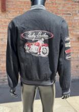 Harley Davidson Motorcycles Wool Bomber Jacket