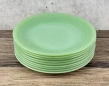 Fire King Jadeite Jane Ray Ribbed Plates