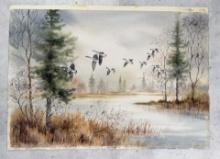 Patti Canaris Montana Watercolor Painting