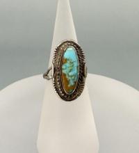 Navajo Sterling Silver Turquoise Ring