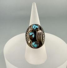 Navajo Sterling Silver Turquoise Ring
