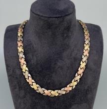 Sterling Silver 14k Gold Necklace