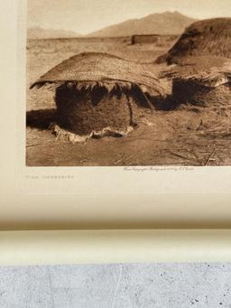 Edward Curtis Photogravure Pima Granaries