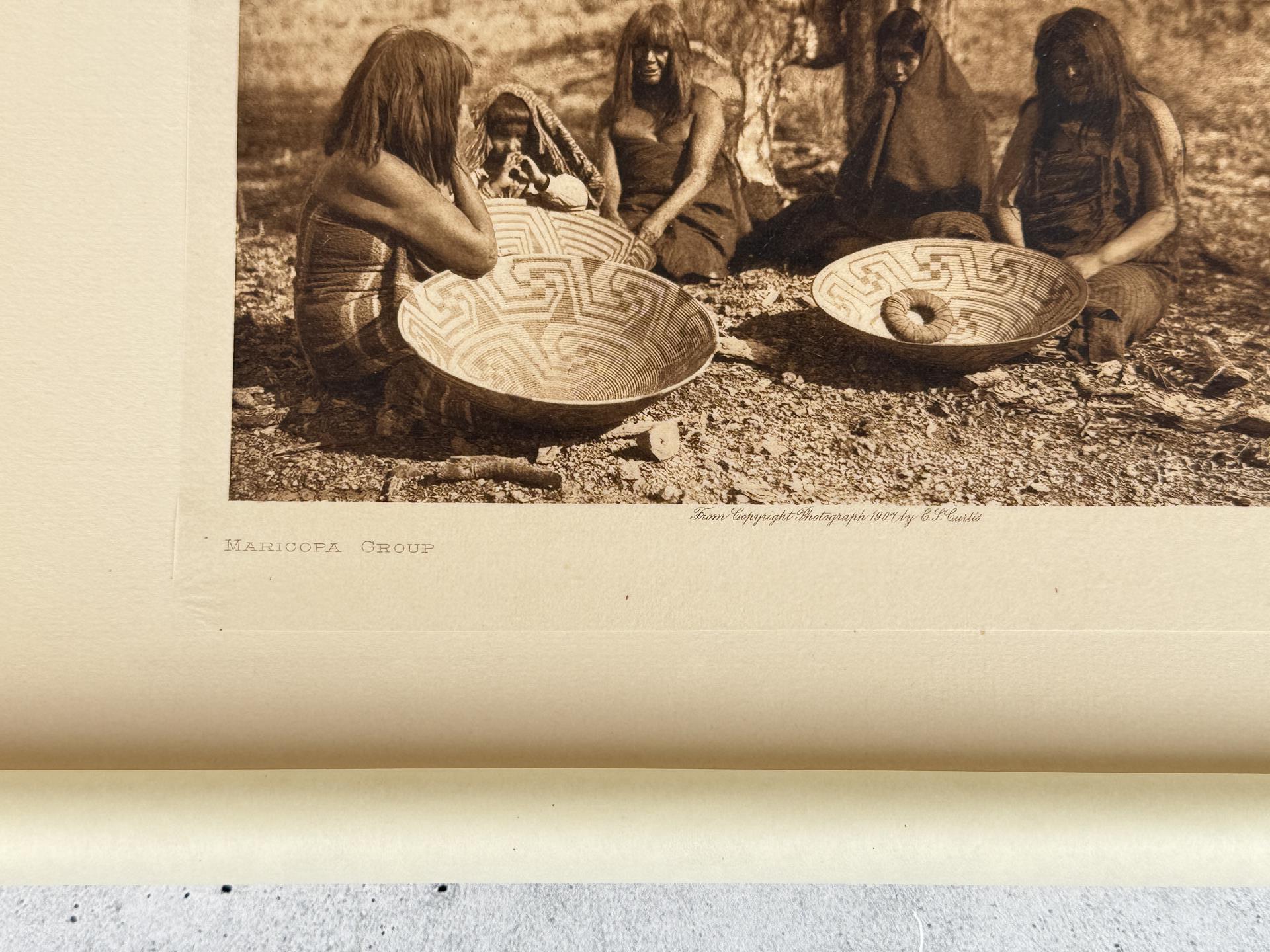 Edward Curtis Photogravure Maricopa Group