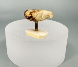 Alaskan Inuit Eskimo Carved Whale Tooth