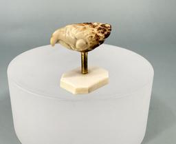 Alaskan Inuit Eskimo Carved Whale Tooth