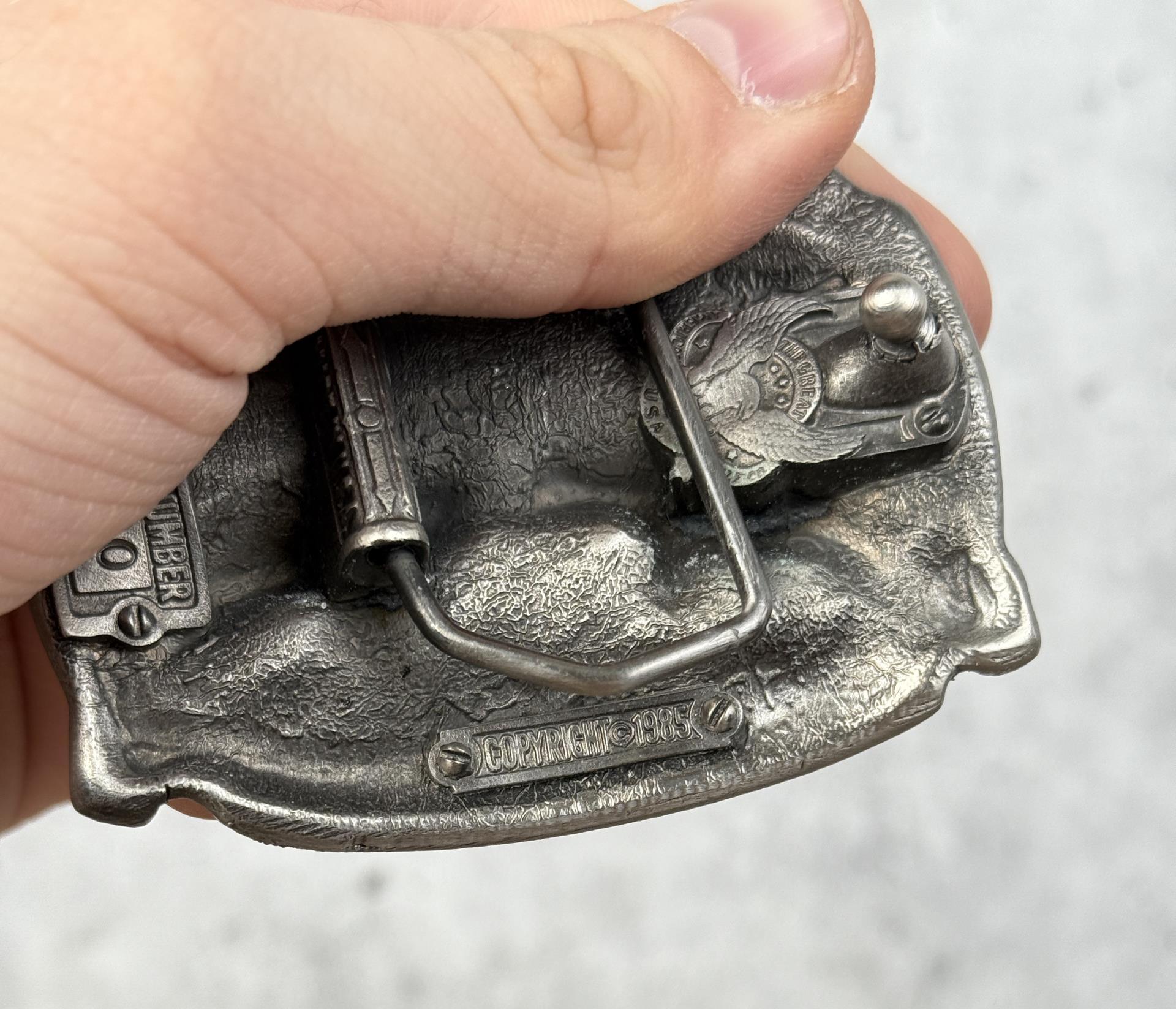 Alaska Pewter Belt Buckle