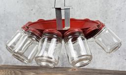 Rotating Jar Organizer Parts Storage Rack
