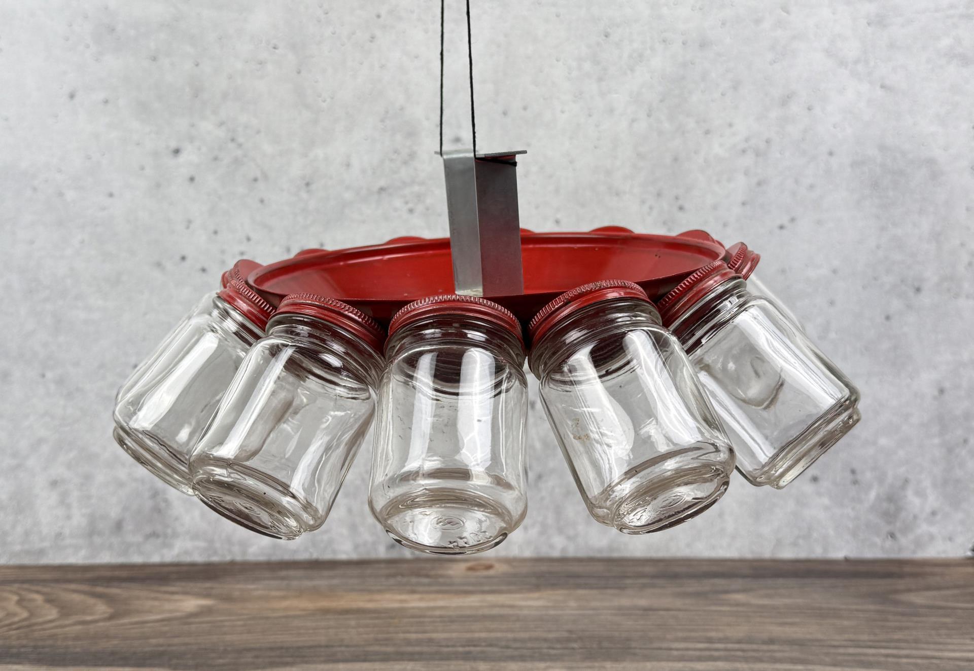 Rotating Jar Organizer Parts Storage Rack