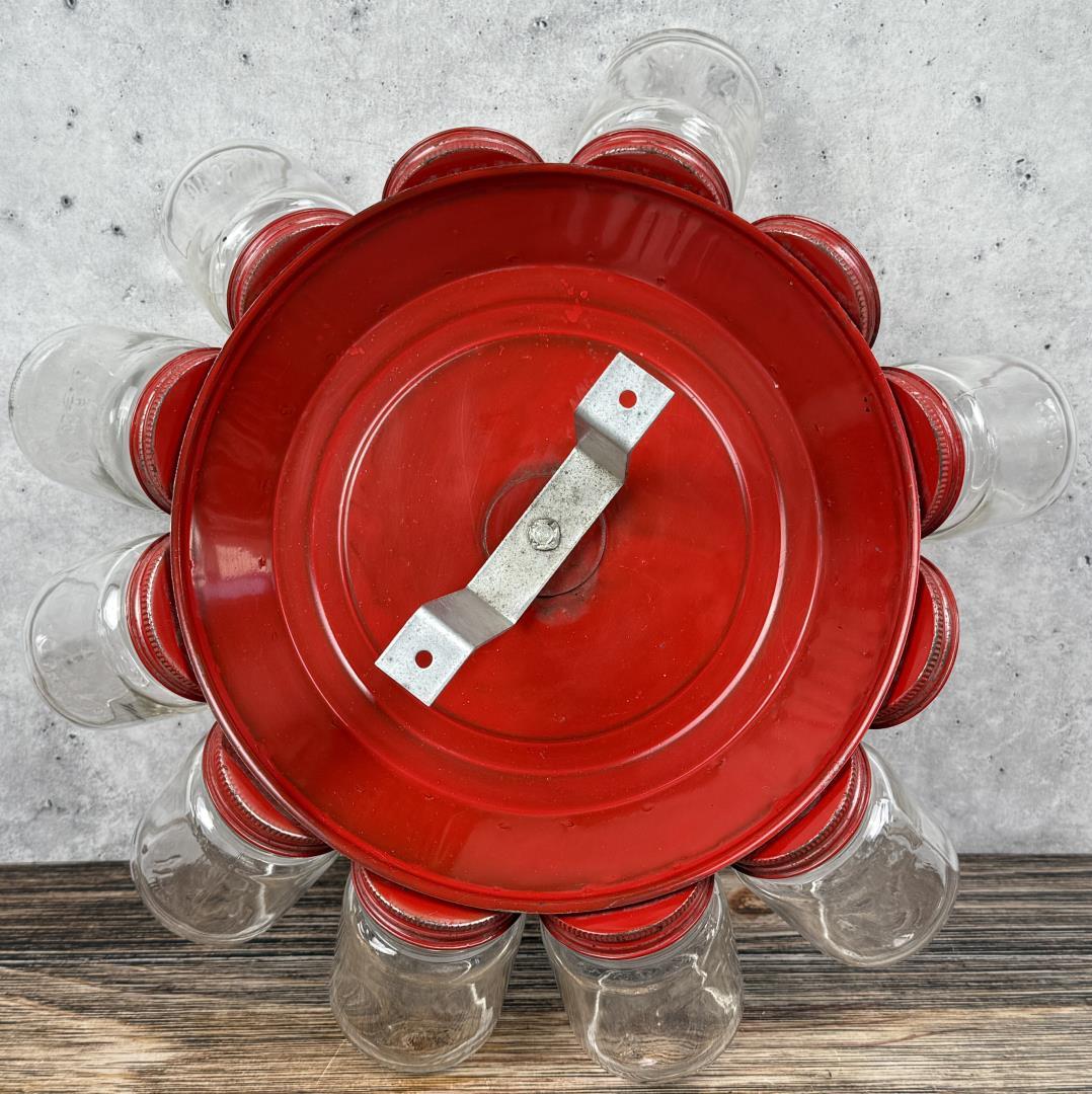 Rotating Jar Organizer Parts Storage Rack