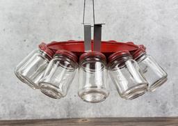 Rotating Jar Organizer Parts Storage Rack