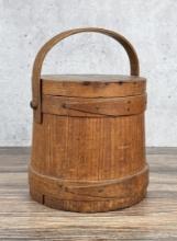 Antique Primitive Shaker Wood Firkin