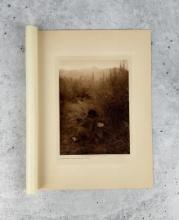 Edward Curtis Photogravure Gathering Arrow Bush