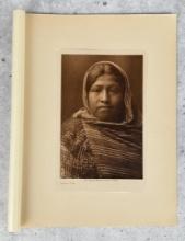 Edward Curtis Photogravure Yaqui Girl