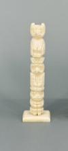 Alaskan Inuit Eskimo Carved Totem Pole