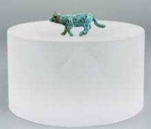 Zuni Carved Turquoise Mountain Lion Fetish
