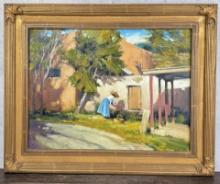 Kim Mackey Cortando Flores Painting