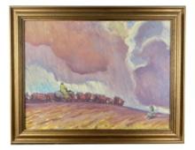 Harold von Schmidt Cowboy Oil Painting