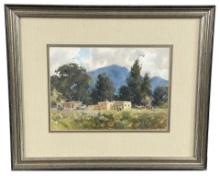Lowell Ellsworth Smith Taos Adobe Ranch Painting