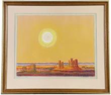 Emil Bisttram Taos New Mexico Pastel Drawing