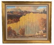 Carl Von Hassler Fall Glow New Mexico Oil Painting