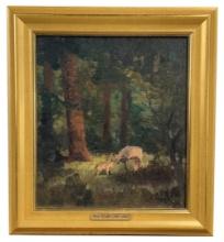 Hans Kleiber Wyoming Oil on Board Painting
