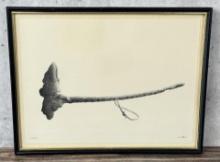 Native American Indian War Club Print