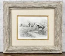 Frank Magsino Indian Camp Pencil Drawing