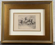 Alexander Phimister Proctor Bull Elk Etching