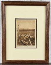 Edward Curtis Photogravure Blackfoot Burial