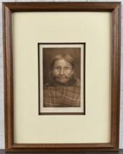 Edward Curtis Photogravure Kaktsamah Cowlitz