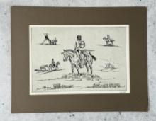 Ace Powell Engraving Montana Indian