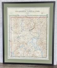 1910 Yellowstone National Park Map
