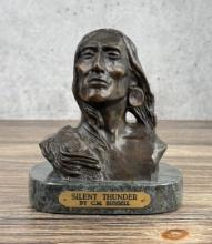 Charles M Russell Sleeping Thunder Bronze