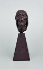 Charles M Russell Indian Head Bronze
