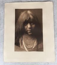 Edward Curtis Hwalya Yuma Photogravure