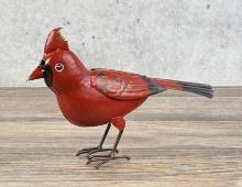 Decorative Tin Metal Garden Cardinal