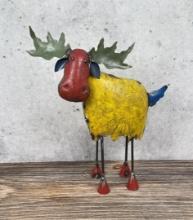 Decorative Tin Metal Garden Moose