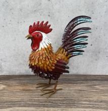 Decorative Tin Metal Garden Rooster