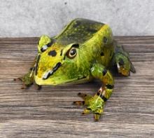 Decorative Tin Metal Garden Frog